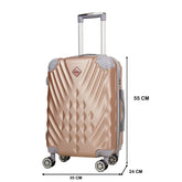 8 Spinner Wheels, 360° Wheeling Carry on Luggage, Suitcase for Travel, 28INCH